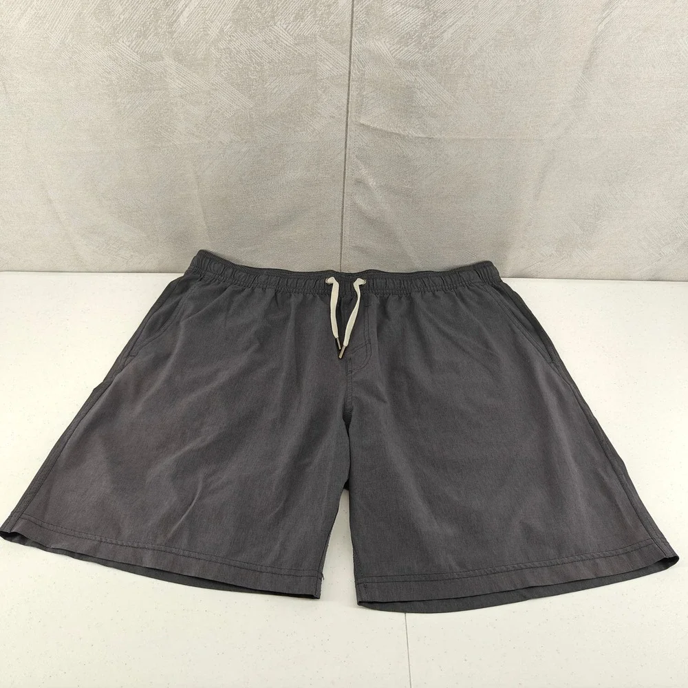 Fair Harbor Shorts Mens XXL Gray Charcoal Board Shorts Swim Trunks Unlined 2XL